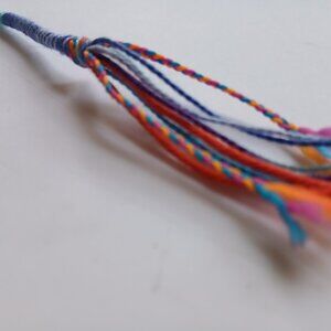 Colorful hand-made hair wrap / light pull / bookmark